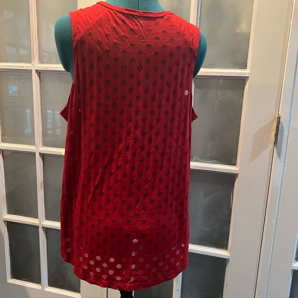 Brisas red polka dot muscle shirt - Picture 3 of 5